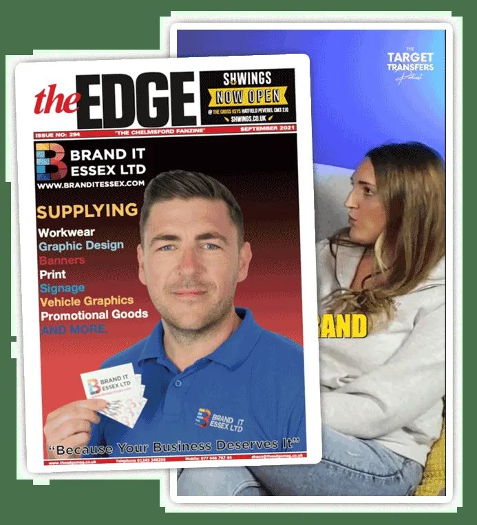 James on the cover of The Edge magazine