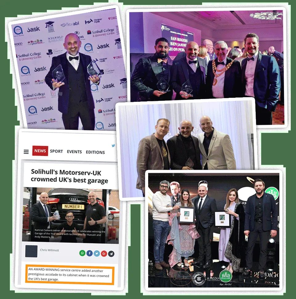 Kam Saleem of Motorserv with industry awards and press coverage